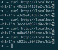 Different container id every request