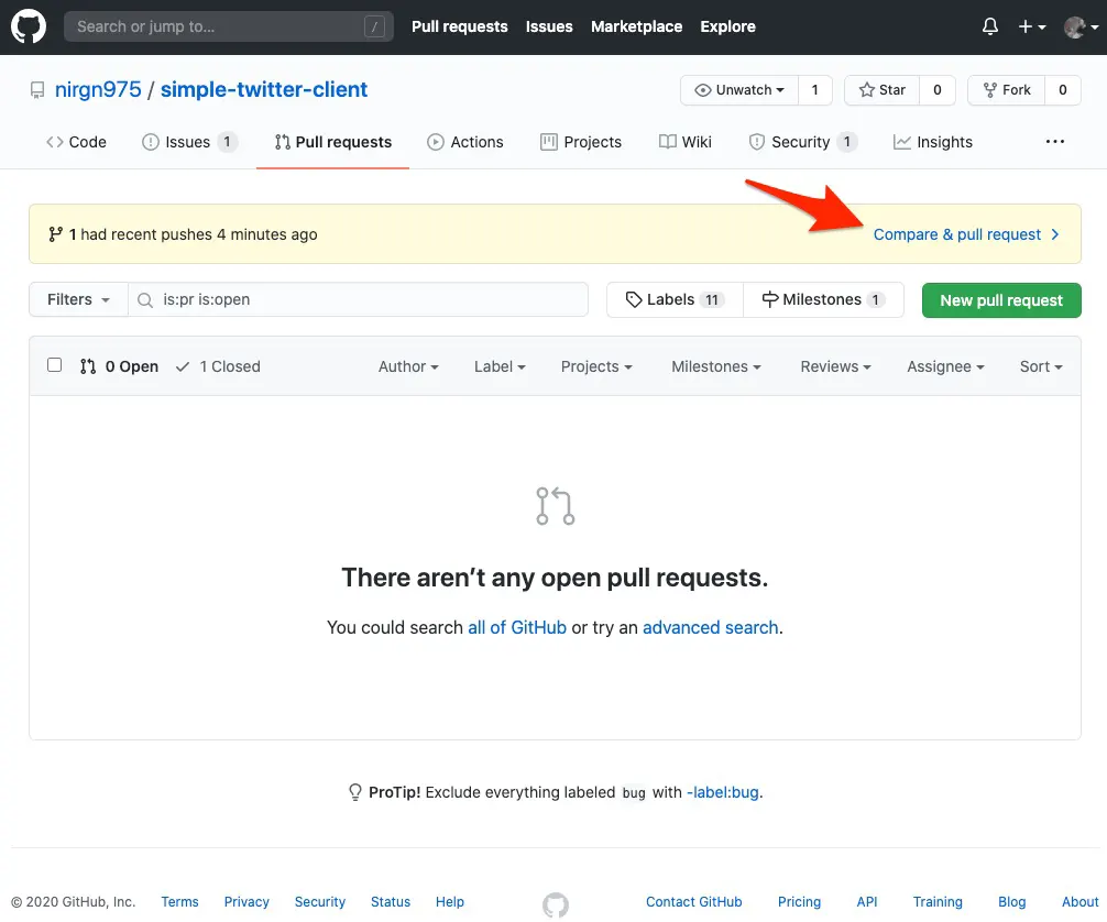 GitHub Suggest Pull Request